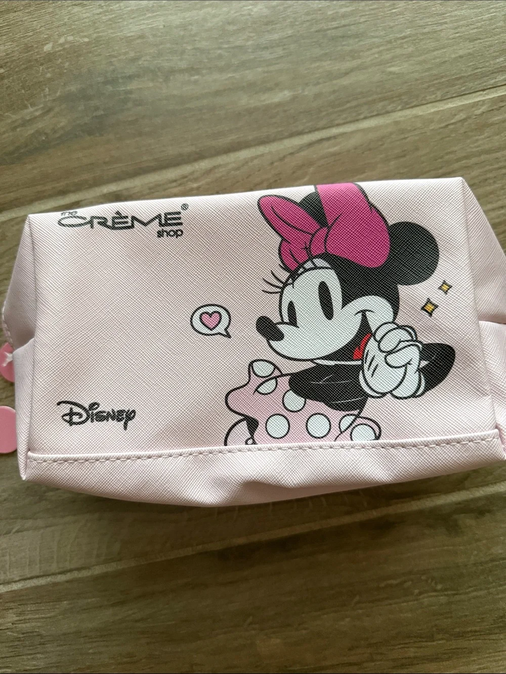 Disney Pink Mickey and Minnie Mouse Zip Cosmetic Pouch -The Crème Shop